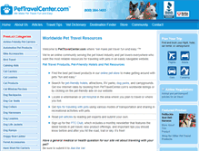 Tablet Screenshot of pettravelcenter.com